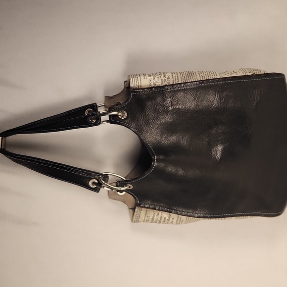 Ransom + Scout Leather Handbag NEWSPAPER - Picture 3 of 10